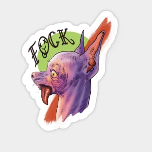 fock dog Sticker